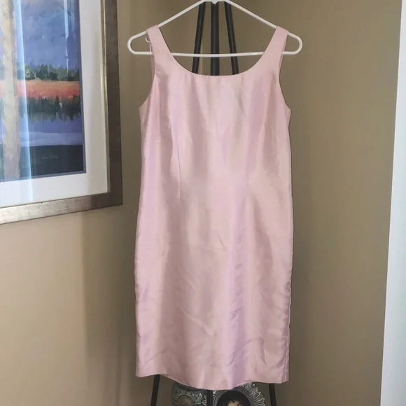 DONATING 03-15 VINTAGE 1960’s Jessica Howard petite pastel pink evening dress - Picture 5 of 9